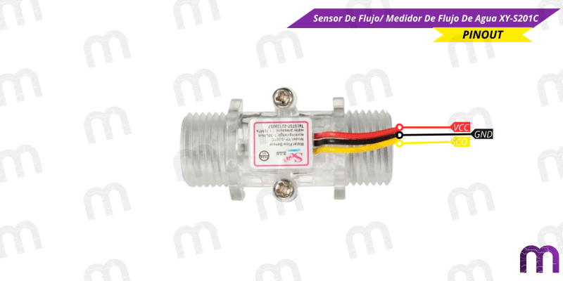 Sensor De Flujo/ Medidor De Flujo De Agua XY-S201C MechatronicStore Sensor De Flujo/ Medidor De Flujo De Agua XY-S201C