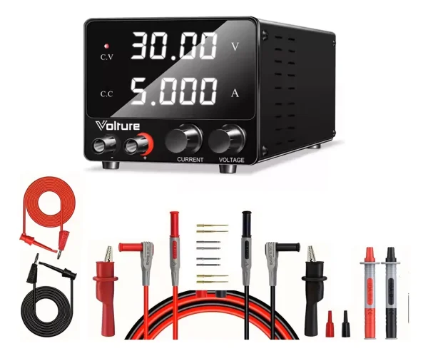 Fuente De Alimentación Pro 30v 5a Volture + Accesorios