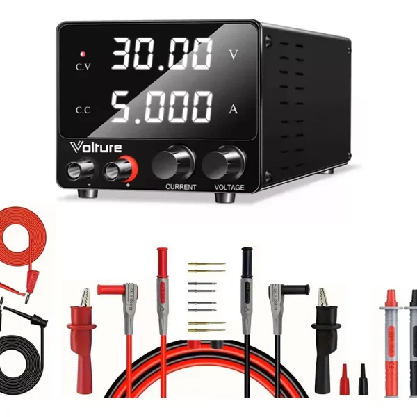 Fuente De Alimentación Pro 30v 5a Volture + Accesorios