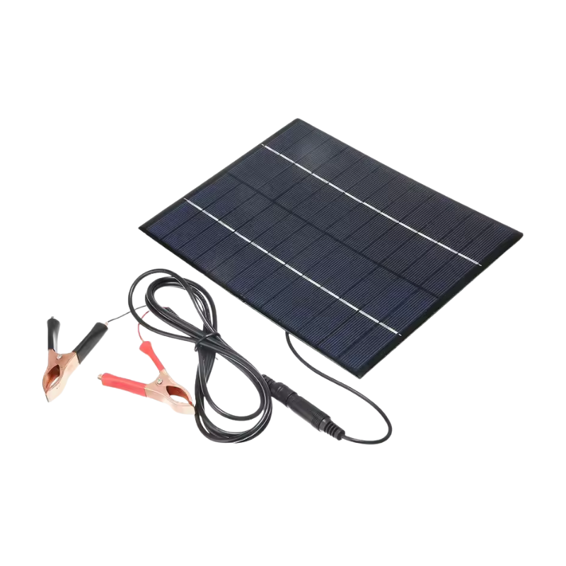 Panel Solar de 20W para Carga y Mantenimiento de Baterías 12V MechatronicStore Panel Solar de 20W para Carga y Mantenimiento de Baterías 12V