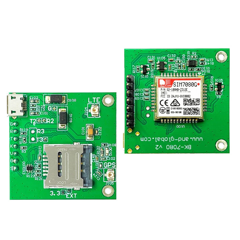 Placa SIM7080G – Módulo IoT Cat-M / NB-IoT con Soporte GNSS MechatronicStore Placa SIM7080G – Módulo IoT Cat-M / NB-IoT con Soporte GNSS - Imagen 2
