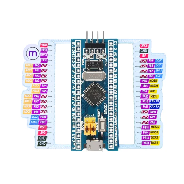 Placa de Desarrollo STM32F103C8T6 MechatronicStore Placa de Desarrollo STM32F103C8T6 - Imagen 2