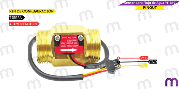 Sensor para Flujo de Agua YF-B10 - Imagen 5