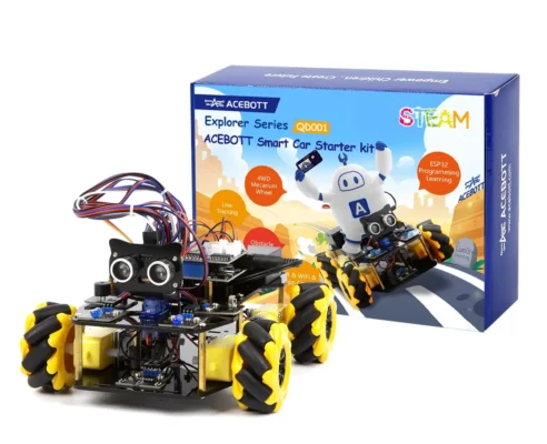 Placas ESP32 MechatronicStore Kit Starter Auto Robot Inteligente con ESP32 Mecanum Multidireccional ACEBOTT