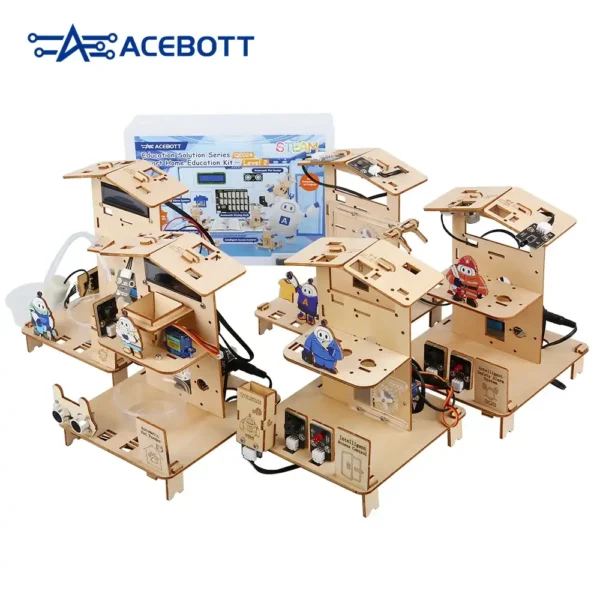 Kit Educativo Hogar Inteligente con ESP32 STEM Compatible con Arduino IDE ACEBOTT