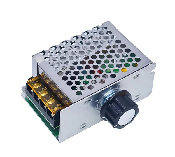Regulador de Voltaje 4000W 220VAC control velocidad motor termostato luminosidad