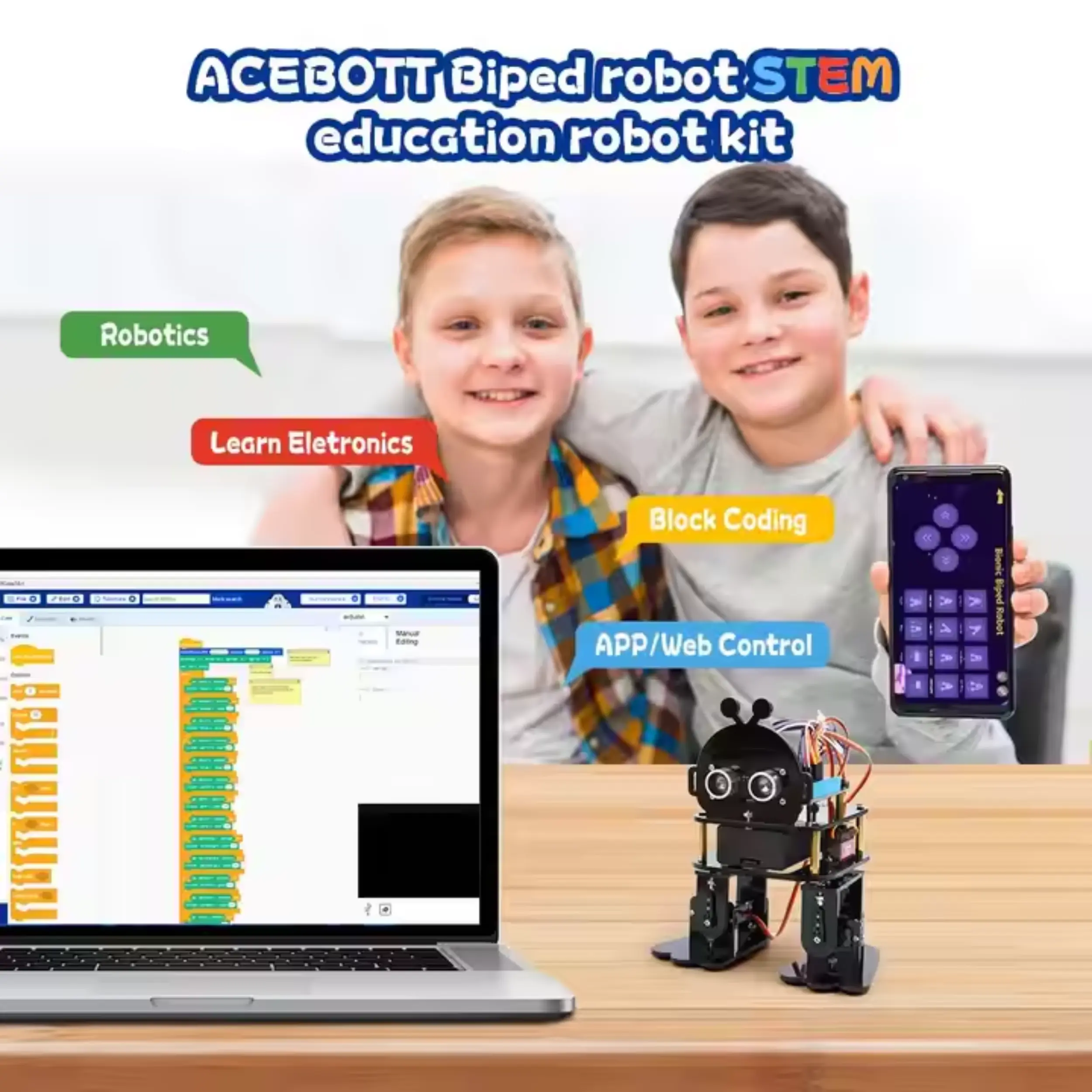 Robot Bípedo Educativo ACEBOTT MechatronicStore Robot Bípedo Educativo ACEBOTT - Imagen 3