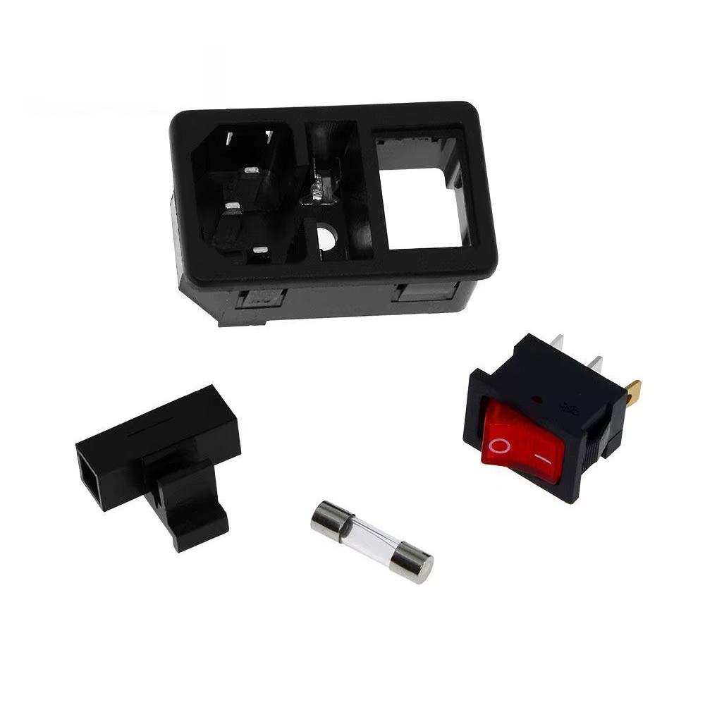 alimentación Conector C14 Chasis con Switch SPST Unipolar y Fusible MechatronicStore Conector C14 Chasis con Switch SPST Unipolar y Fusible - Imagen 3