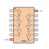 SN74LS05N Inversor TTL de 6 Canales - Imagen 2