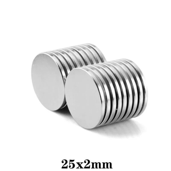 Imán de Neodimio 25 x 2mm N50