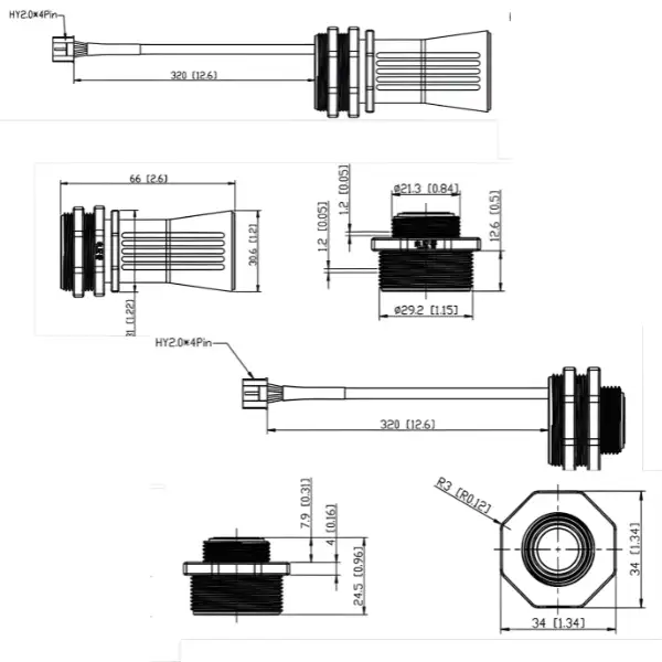 Sensor de Ultrasonido Industrial Seeed Studio RS485 (Modbus) IP67 de Alto Rendimiento MechatronicStore Sensor de Ultrasonido Industrial Seeed Studio RS485 (Modbus) IP67 de Alto Rendimiento - Imagen 2