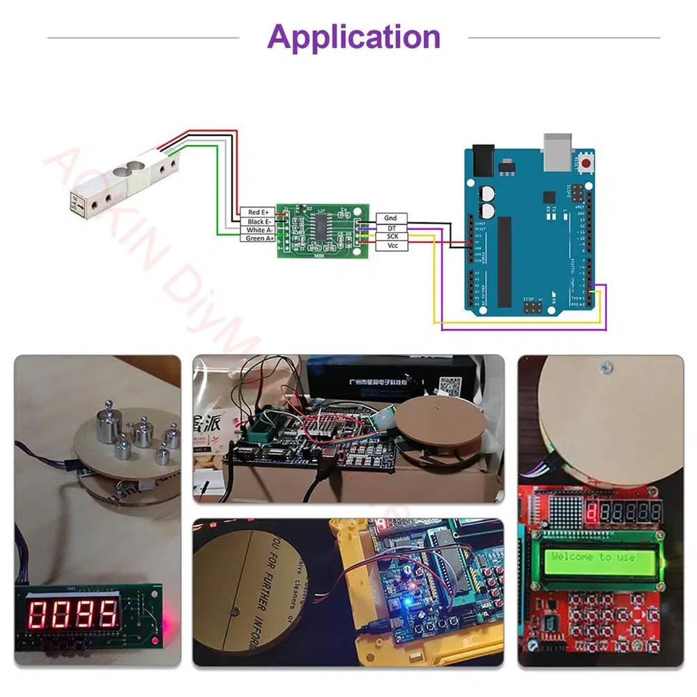 Sensore Di Peso Elettronico 5kg Per Arduino E Raspberry Pi – Lega Di Alluminio IP65 Con Uscita 1.0 MV/V
