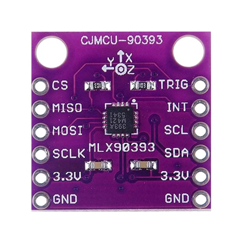 Sensor digital 3D MLX90393 de efecto Hall – Posición y orientación sin contacto