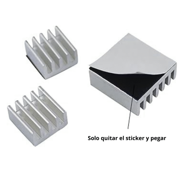 Kit 3 Disipadores De Calor Para Raspberry Pi - Imagen 2