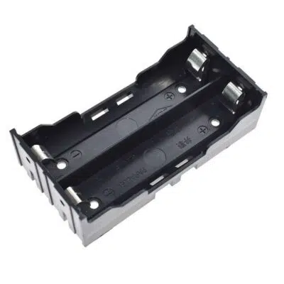 Baterías 18650 MechatronicStore Soporte porta batería doble 18650 caja para pila holder 2×18650