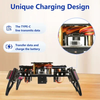 Kit DIY Araña Robot Biónica Cuadrúpeda IoT con ESP8266 ACEBOTT MechatronicStore Kit DIY Araña Robot Biónica Cuadrúpeda IoT con ESP8266 ACEBOTT