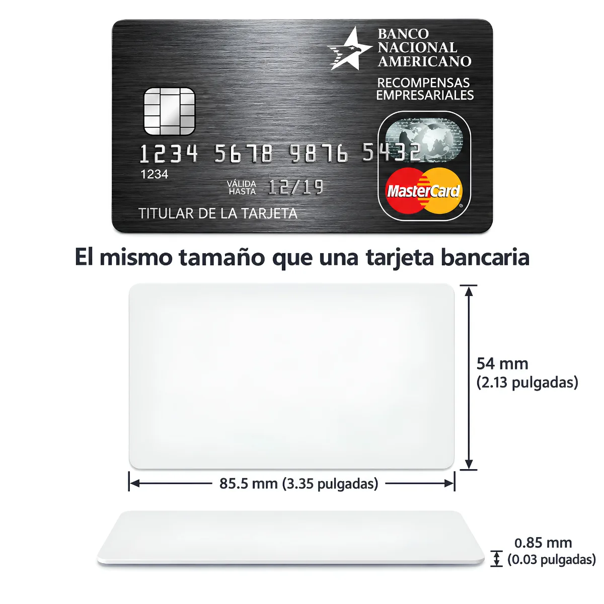 Tarjeta RFID NFC 13.56MHz para control de acceso