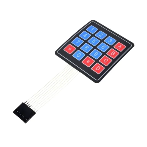 Teclera keypad tipo membrana 4x4 MechatronicStore Teclera keypad tipo membrana 4x4 - Imagen 2