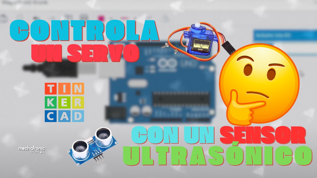 Servomotor controlado por Sensor de Ultrasonido en Arduino, con distancia y ángulo visualizados en Dispaly OLED 128x32 | MechatronicStore