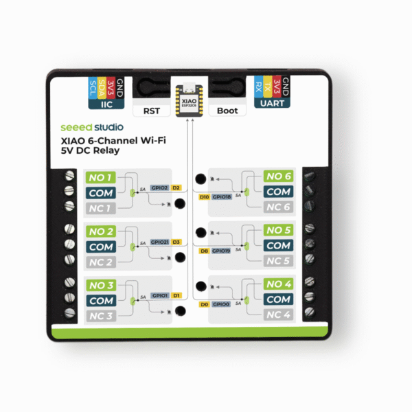 XIAO 6-Channel Wi-Fi 5V DC Relay - Imagen 9