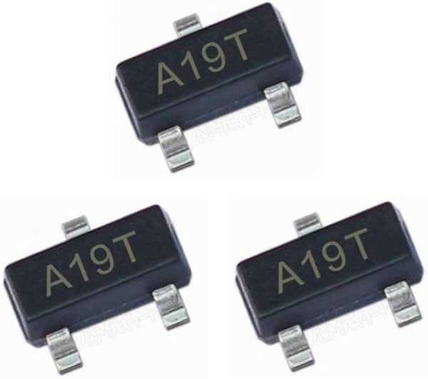 kit 10 unidades Transistor mosfet AO3401A A19T SOT23 canal P