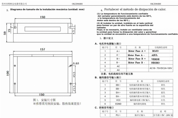 Driver NEMA 34 OK2D86BH