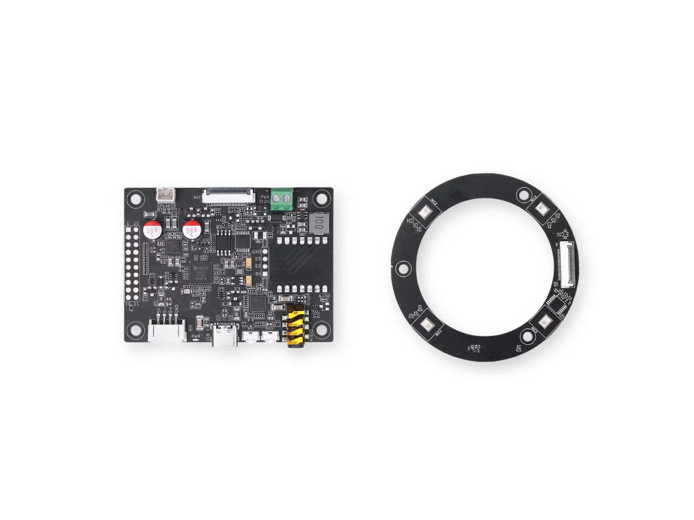 array de micrófonos XMOS XVF3800 Array 4 Micrófonos XMOS XVF3800 SeeedStudio MechatronicStore Array 4 Micrófonos XMOS XVF3800 SeeedStudio — vista 3