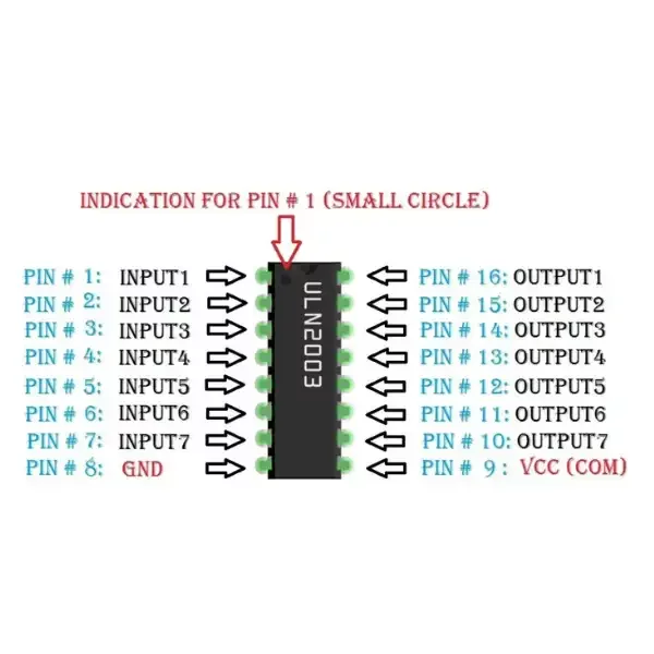 array darlington uln2003an ULN2003AN DIP16 MechatronicStore ULN2003AN DIP16 — vista 2