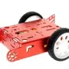 Kit auto chasis de robot inteligente de aluminio rojo