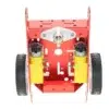 Kit auto chasis de robot inteligente de aluminio rojo