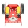 Kit auto chasis de robot inteligente de aluminio rojo