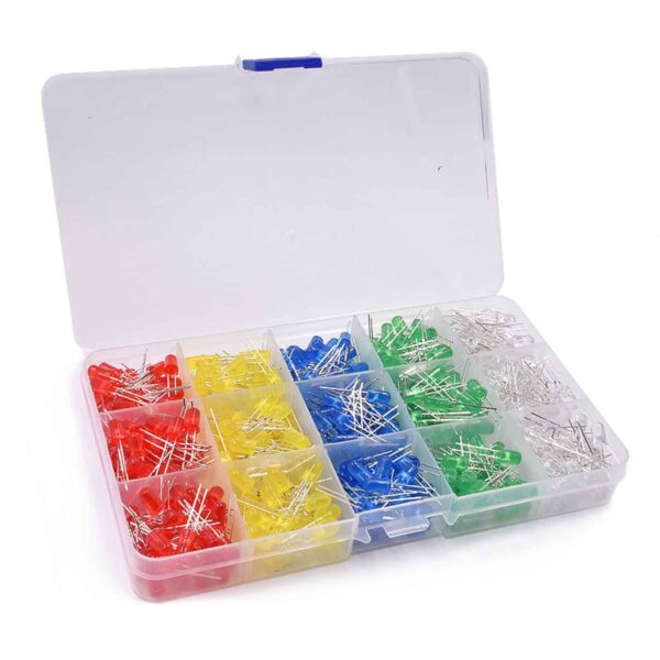 Caja de Leds Rojo/Amarillo/Verde/Azul/Blanco 3mm o 5mm