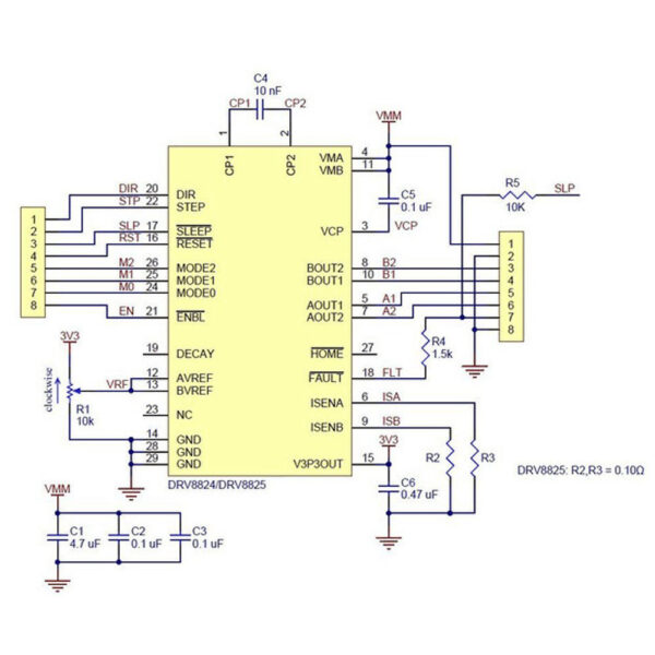 Controlador Driver motor paso a paso DRV8825