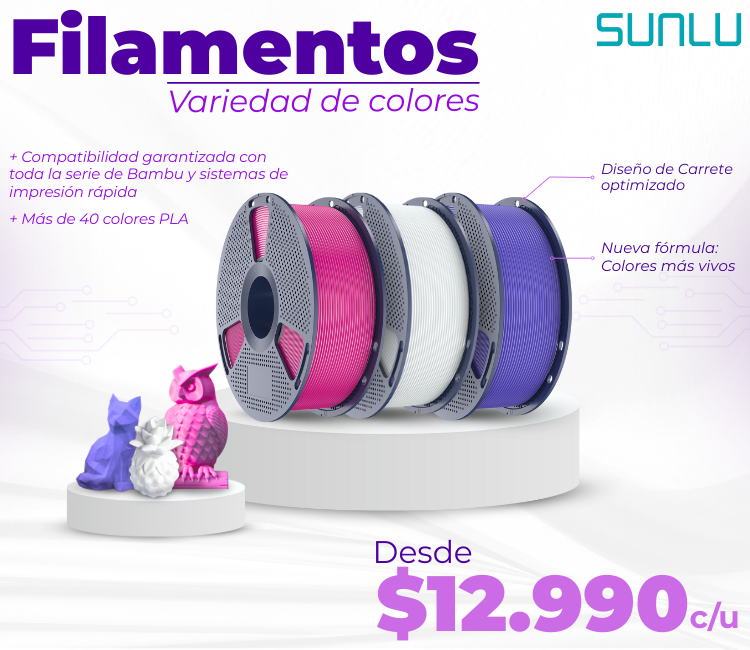 Filamentos Sunlu - Variedad de Colores