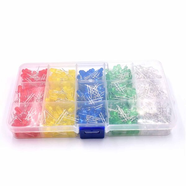Caja de Leds Rojo/Amarillo/Verde/Azul/Blanco 3mm o 5mm