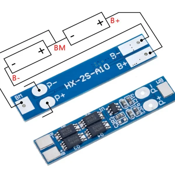 BMS 2S conexion 18650