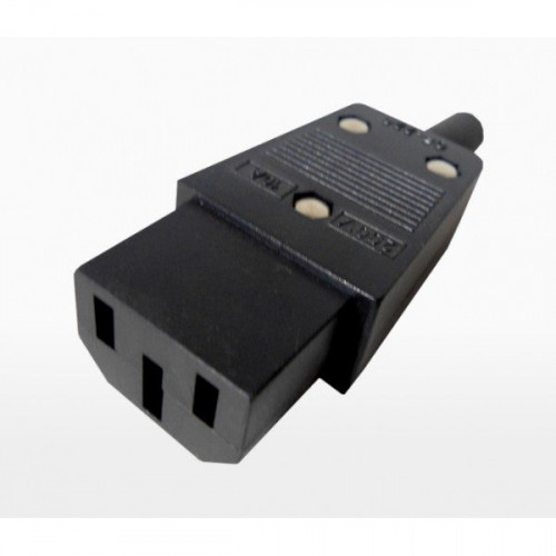 Enchufe C14 volante 220V 10A hembra