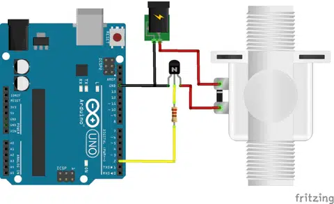 conexion valvula solenoide electrovalvula a arduino