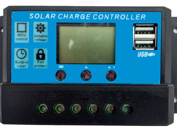 Controlador de Carga Inteligente para Panel Solar 12/24V 10A