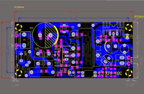 Módulo De Fuente De Alimentación Conmutada Reductora AC-DC 12V 3A - Imagen 2