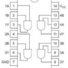 diagrama Compuerta Lógica AND 2 Entradas SN74HC08N