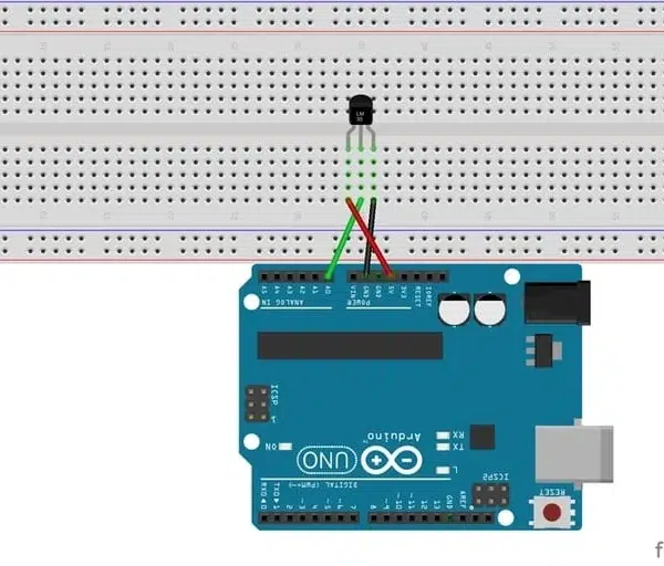 lm35 conectado a Arduino
