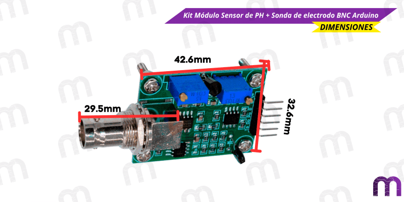 pH Kit Módulo Sensor de PH + Sonda de electrodo BNC Arduino
