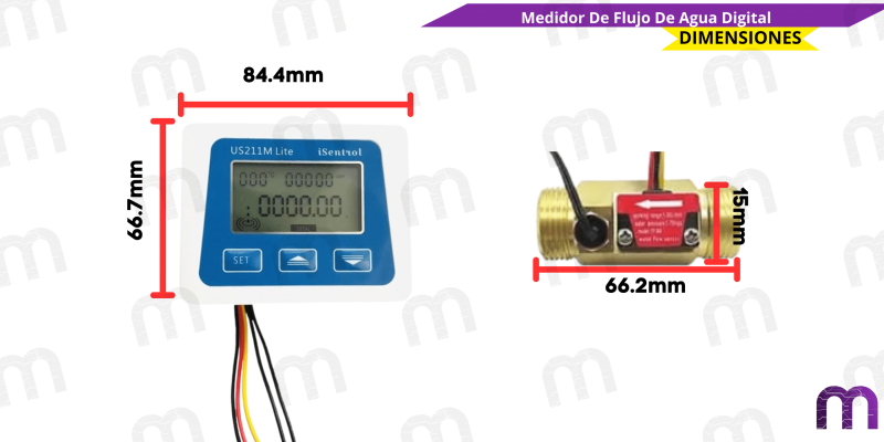 Medidor De Flujo De Agua Digital