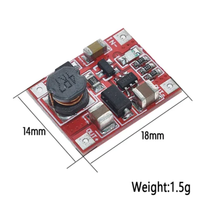 Convertidor Boost Step-up 5V 5W elevador de voltaje MechatronicStore dimensiones Módulo Boost Fuente Voltaje de Alimentación a 5V 1A Convertidor de Voltaje Step-up