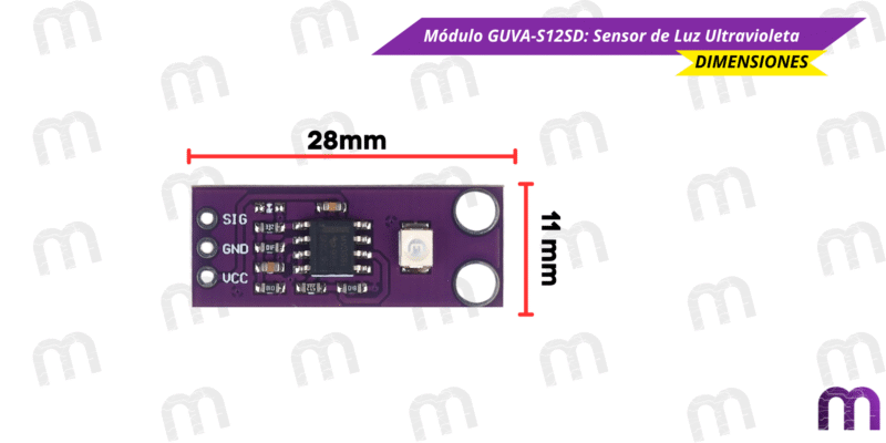Módulo GUVA Módulo GUVA-S12SD: Sensor de Luz Ultravioleta