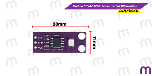 Módulo GUVA-S12SD: Sensor de Luz Ultravioleta - Imagen 3