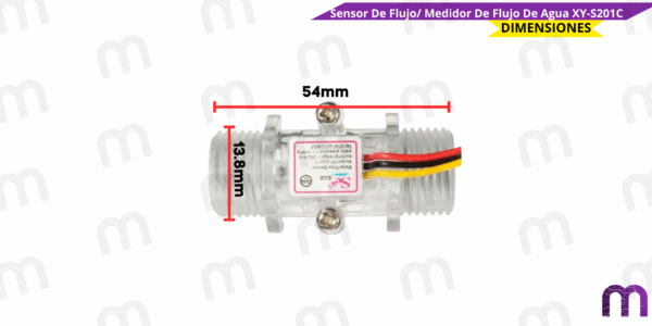 Sensor De Flujo/ Medidor De Flujo De Agua XY-S201C - Imagen 3