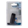 Enchufe macho horizontal 2P + T Negro Philco