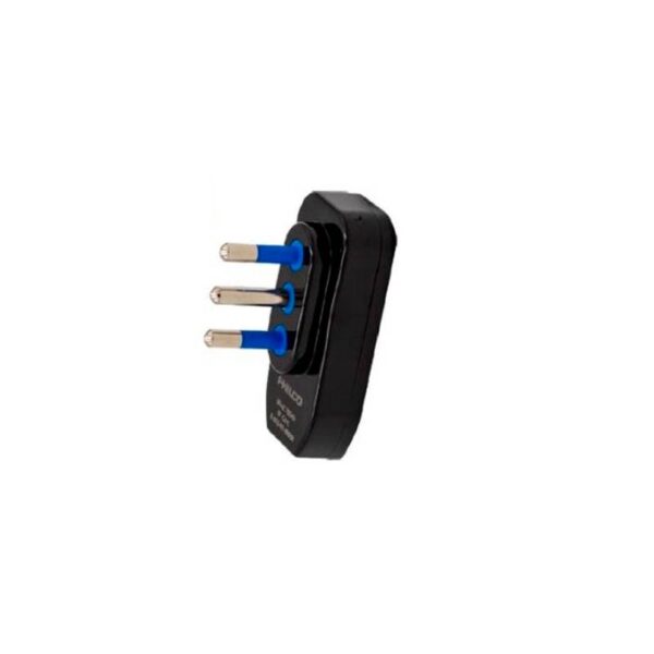 Enchufe macho horizontal 2P + T Negro Philco - Imagen 3